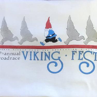 1980s Sportswear Viking Fest graphic T-shirt USA Made M 