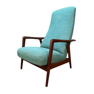 Vintage Scandinavian Mid Century Modern Dux Lounge Chair by Folke Ohlsson 