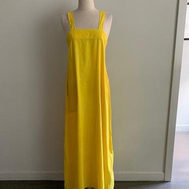 India Imports of Rhode Island bright yellow sundress-XS 