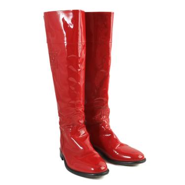 Chanel Patent Leather Boots