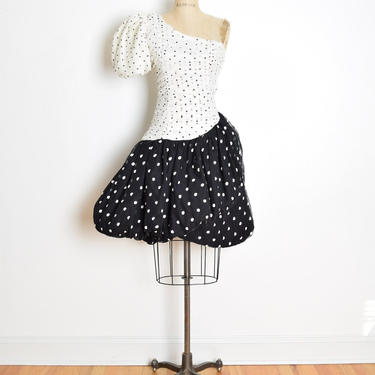 vintage 80s prom dress polka dot print one | Hunca Munca Vintage - Chicago,  IL | ATTIC