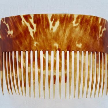 American Early 1800s Large Horn Back Comb, Antique Hair Comb, Hair Decoration, Hair Adornment, 