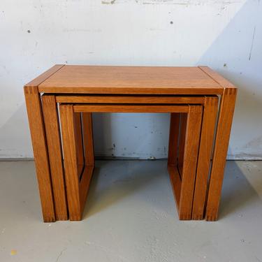 Danish Modern Teak Nesting Side End Tables - Set of 3 