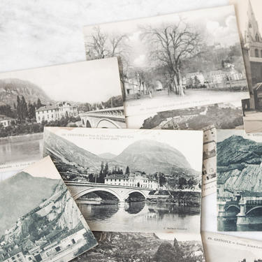 Grenoble French Postcard Set of 19