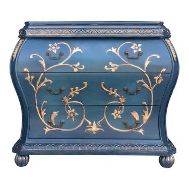 French Style Three Drawer Gilded Bombay Chest 