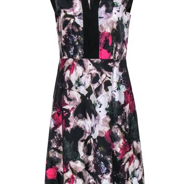 Lafayette 148 - Abstract Floral Printed Cotton Dress Sz 8