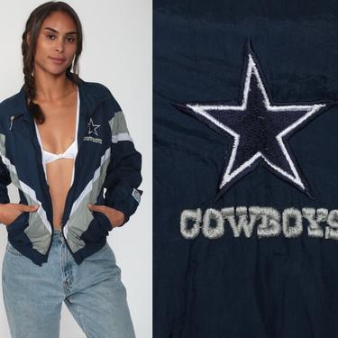 Vtg Dallas Cowboys Rain Jacket Suit Youth Medium Kids Retro 80s NFL