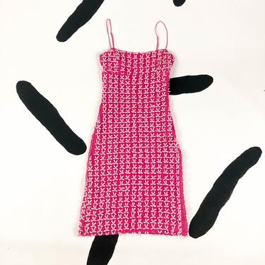 bra straps for backless dresses 2000s BETSEY JOHNSON Lady Novelty Print Dress main image 0
