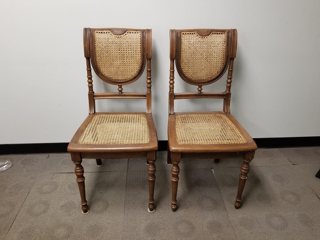 Set of Six Cane Bottom and Back Chairs The Back Dorr Fairfax, VA