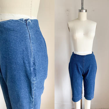 Vintage 1990s/2000s Denim Capri / 27&amp;quot; 