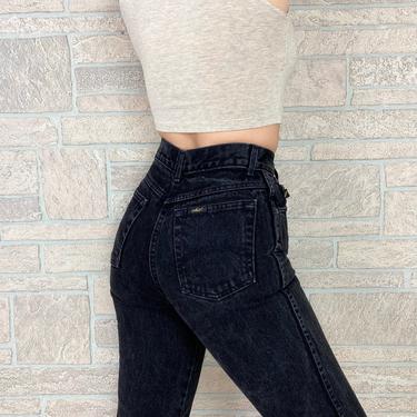 Chic Black Denim High Rise Jeans / Size 23 24 Petite 