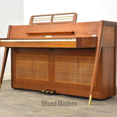 Baldwin Acrosonic Piano Walnut Mid Century Modern Piano 