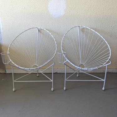 Vintage Modern Metal Acapulco Chairs - Set is 2 