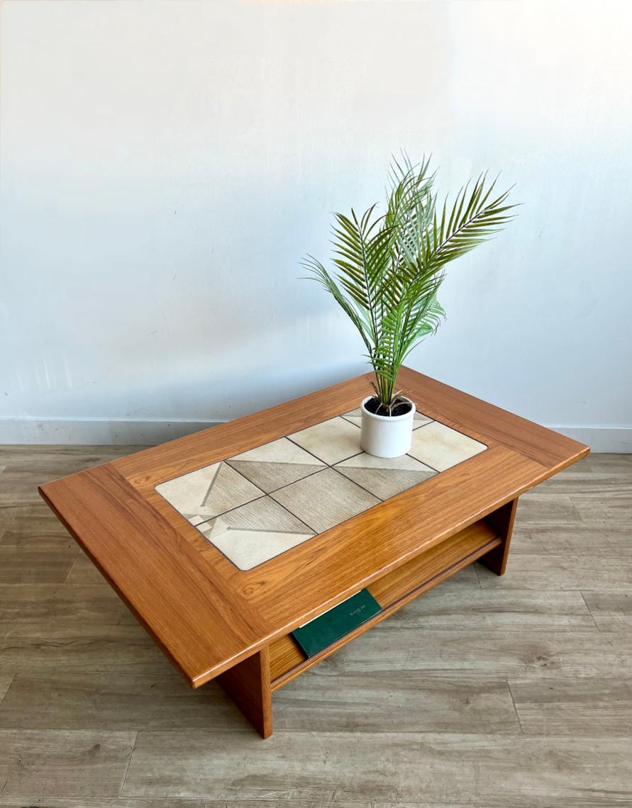 Vintage Mid Century Danish Teak Coffee Table By Gangso Moebler Home