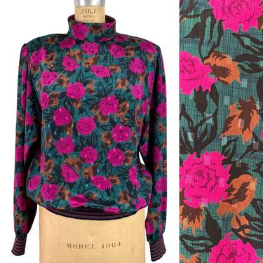 Blouson blouse by Russ - 1980s vintage - size medium 