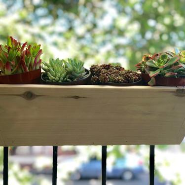 Angled Balcony Rail Planter Box 