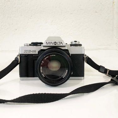 Vintage Camera Minolta XG-M 35mm 50mm Lens SLR Photographer Photography Film Strap 