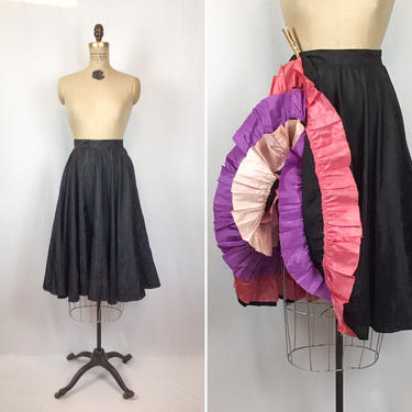 1950s Ruffled Petticoat Underskirt