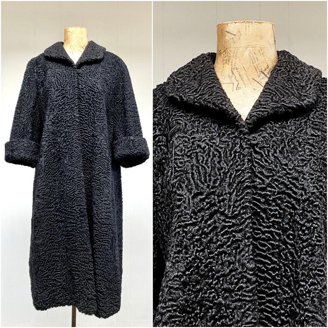 Curly persian clearance lamb coat