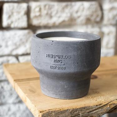 Charcoal No. 6 Cement Candle
