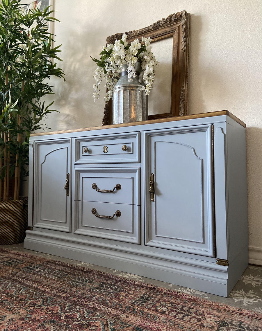Vintage Buffet Credenza by Unique *Local Pick Up Only Blue