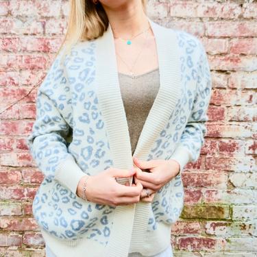 Snow Leopard Open Cardigan