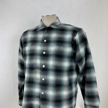 1950's Shadow Plaid - Italian Wool Flannel - LANEROSSI for