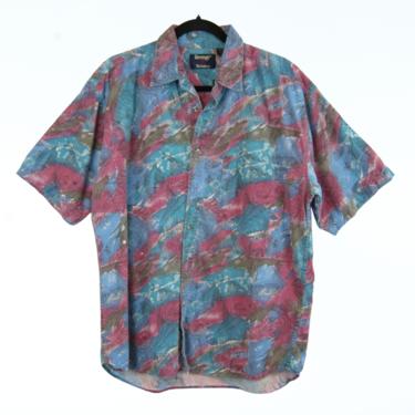 S\/S Cotton Angel Fish Button Up Shirt