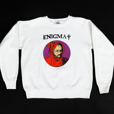 Rare 90s Enigma Sadeness Promo Sweatshirt - Large | Vintage Unisex Collectible German Music Album Pullover 