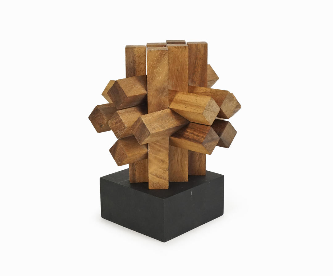 Japanese Kumiki Puzzle Game Shigeo Yamanaka Wooden Logic Vintage