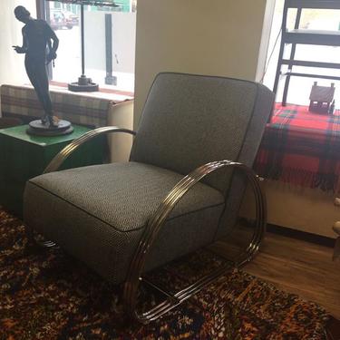 Just in: Ralph Lauren Hudson Street Lounge Chair. 30&quot; W x 37&quot; D x 35&quot;H. This chair is next to new! It currently retails for $4500. We are selling it