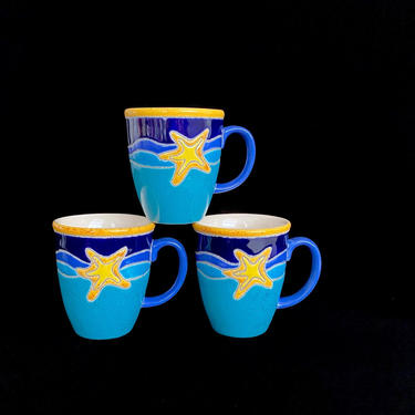 Javier Servin Ceramica | Blue Linea Handpainted Mug | Blue | The