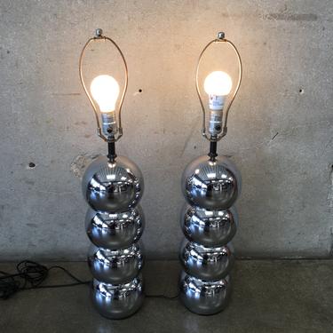 Mid Century George Kovars Stacked Ball Lamps