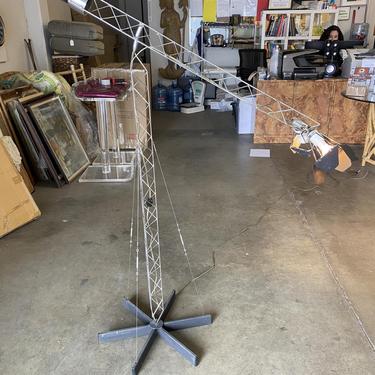 Postmodern Crane Floor Lamp by Curtis Jere 