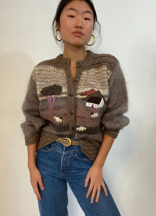 Mohair sweater jacket 80s cardigan sweater hotsell