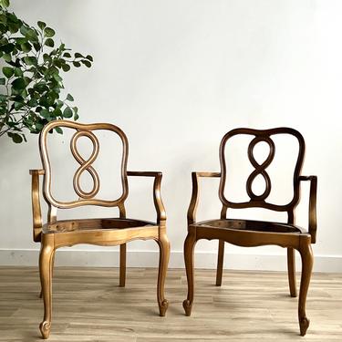 Pair of Vintage Arm Chairs in Your Fabric