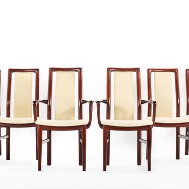 Set of Six (6) Mid Century Modern Dining Chairs by Schou Andersen 