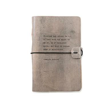 Amelia Earhart Quote Leather Journal | Oceans to Fly Quote | Handmade Leather Journal | Brown Leather Journal | Journal Gift | Inspirational 