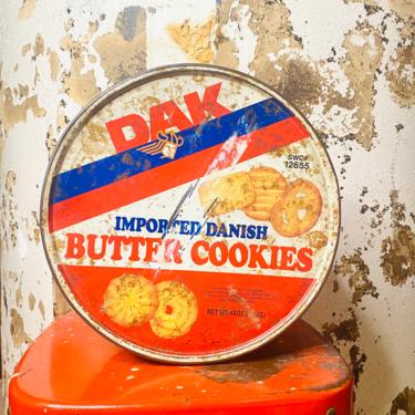 MCM Dak Danish Cookie Tin, Vintage Cookie Can 