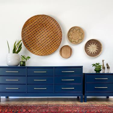 AVAILABLE - Dixie Navy Blue Dresser and Nighstand Set 