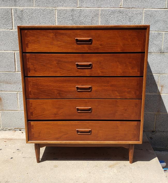 Lane Acclaim Mid Century Modern Tall Chest Dresser From Vintage Mc