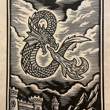 Dungeons And Dragons Block Print 