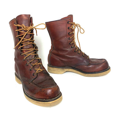 red wing irish setter lace up boots