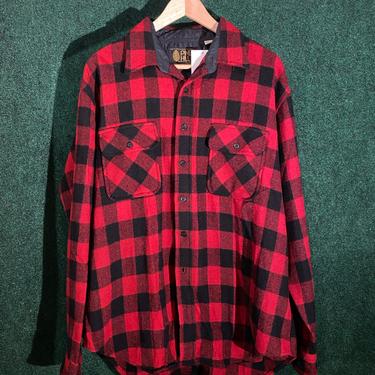 Vintage Red/Black Insulated Flannel