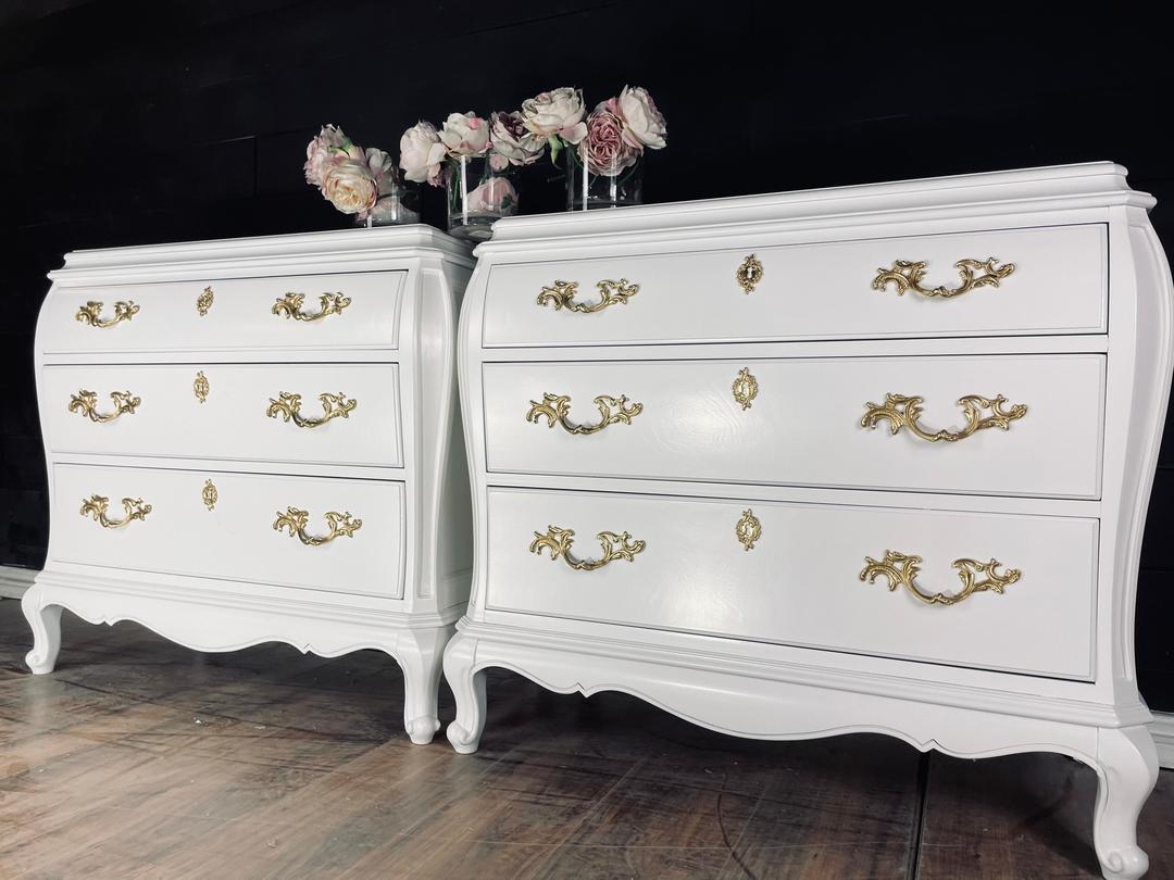 Extra large oversized nightstand set nightstands side tables Henredon customizable The Dresser