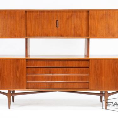 Teak Knud Nielsen for Losning Sideboard and Hutch