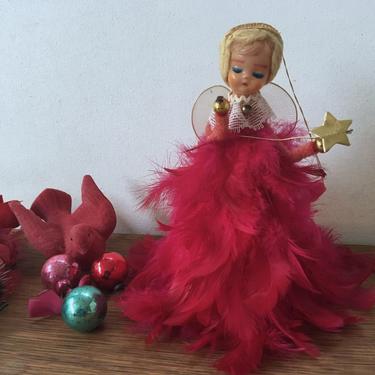 Vintage Feather Angel Tree Topper, Christmas Tree Angel | Luckduck -  Atlanta, GA | ATTIC