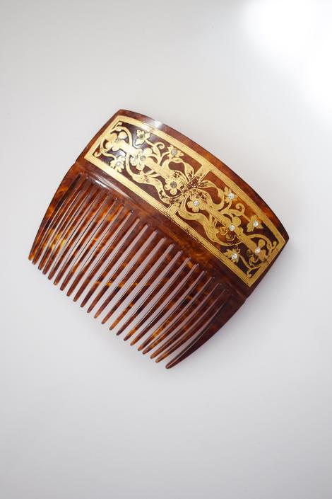 Vintage 1920's Faux offers Tortoise Shell Large Hair Comb