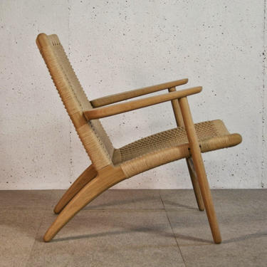 Hans Wegner CH25 all original Arm Chair Mid Century Modern Vintage Lounge Danish Denmark 