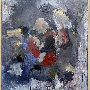 Item #LM 28 Mid 20th Century Abstract Oil Painting C.1970